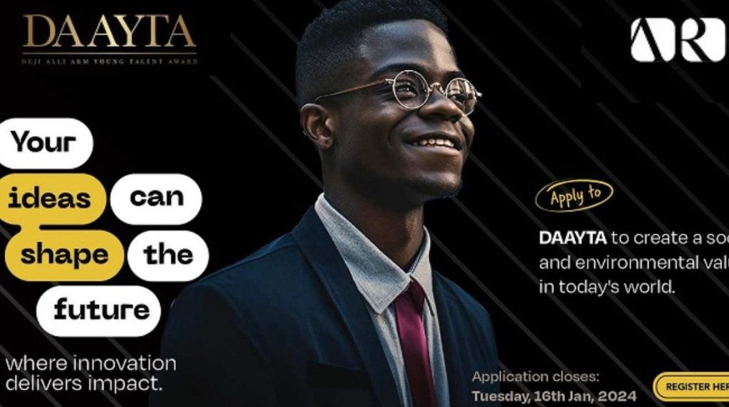 Deji Alli ARM Young Talent Award 2026: Apply for ₦12 Million Funding for Nigerian Entrepreneurs