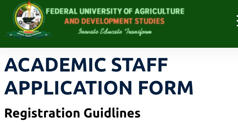FUADSI Recruitment 2025: Apply for 170 Academic & Non-Academic Jobs at Federal University Iragbiji