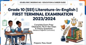 SS1 / Grade 10 Literature prep and revision guide for students