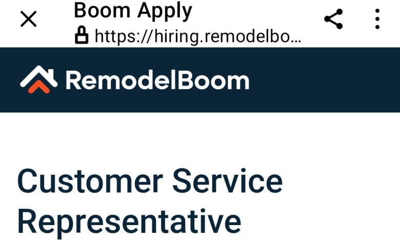 RemodelBoom Remote Customer Service Representative Job 2026